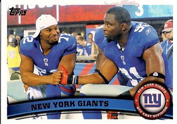 2011 Topps #407 New York Giants Front