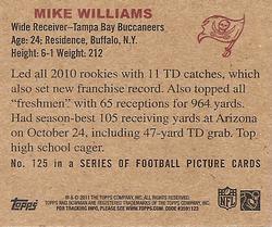 2011 Topps - 1950 Bowman #125 Mike Williams Back