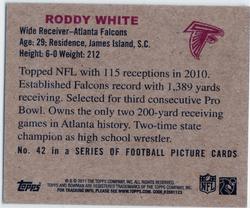 2011 Topps - 1950 Bowman #42 Roddy White Back