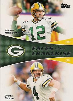 2011 Topps - Faces of the Franchise #FF-RF Aaron Rodgers / Brett Favre Front