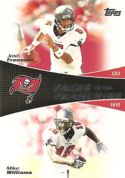 2011 Topps - Faces of the Franchise #FF-FW Josh Freeman / Mike Williams Front