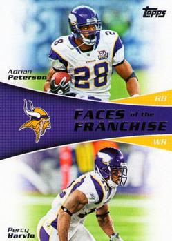 2011 Topps - Faces of the Franchise #FF-PH Adrian Peterson / Percy Harvin Front