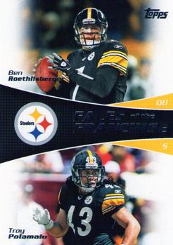 2011 Topps - Faces of the Franchise #FF-RP Ben Roethlisberger / Troy Polamalu Front