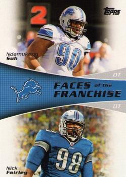 2011 Topps - Faces of the Franchise #FF-SF Ndamukong Suh / Nick Fairley Front