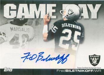 2011 Topps - Game Day Autographs #GDA-FB Fred Biletnikoff Front