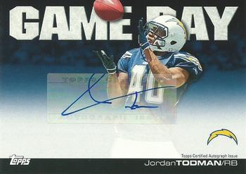 2011 Topps - Game Day Autographs #GDA-JT Jordan Todman Front