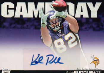 2011 Topps - Game Day Autographs #GDA-KR Kyle Rudolph Front