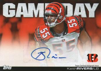 2011 Topps - Game Day Autographs #GDA-KRI Keith Rivers Front