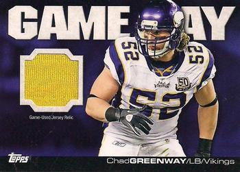 2011 Topps - Game Day Relics #GDR-CG Chad Greenway Front