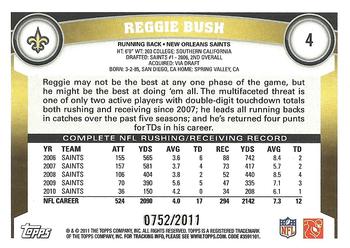 2011 Topps - Gold #4 Reggie Bush Back