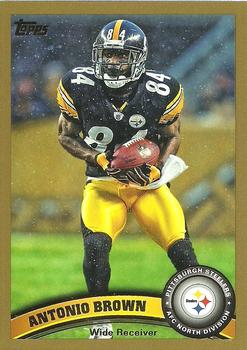 2011 Topps - Gold #9 Antonio Brown Front