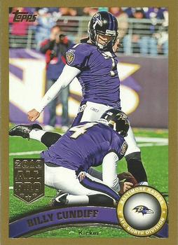 2011 Topps - Gold #65 Billy Cundiff Front