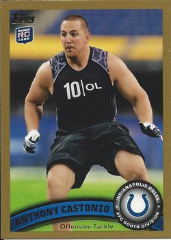 2011 Topps - Gold #337 Anthony Castonzo Front