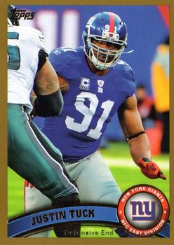 2011 Topps - Gold #356 Justin Tuck Front