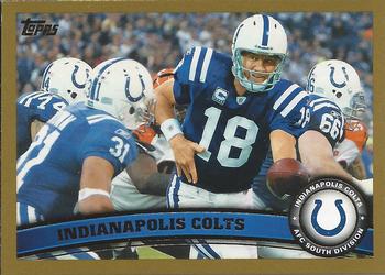 2011 Topps - Gold #368 Indianapolis Colts Front