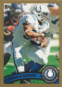 2011 Topps - Gold #76 Donald Brown Front