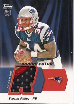 2011 Topps - Rookie Patch #HRP-SR Stevan Ridley Front