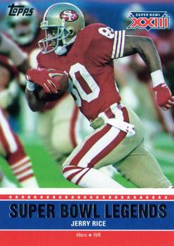 2011 Topps - Super Bowl Legends #SBL-XXIII Jerry Rice Front