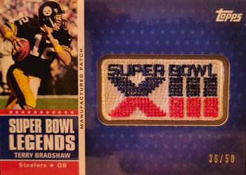 2011 Topps - Super Bowl Legends Super Bowl Patch #SBMPXIII Terry Bradshaw Front
