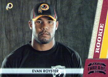 2011 Panini Threads #186 Evan Royster Front