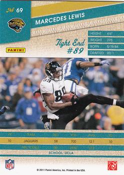 2011 Panini Threads #69 Marcedes Lewis Back