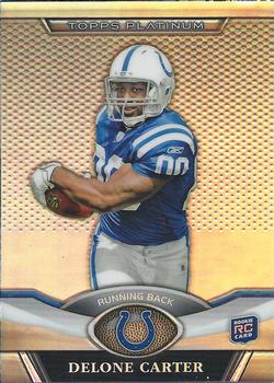 2011 Topps Platinum #91 Delone Carter Front