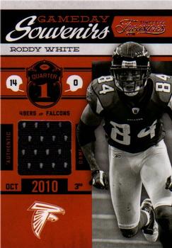 2011 Panini Timeless Treasures - Gameday Souvenirs 1st Quarter #8 Roddy White Front