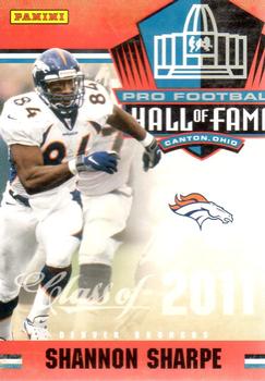 2011 Panini Timeless Treasures - Hall of Fame #13 Shannon Sharpe Front
