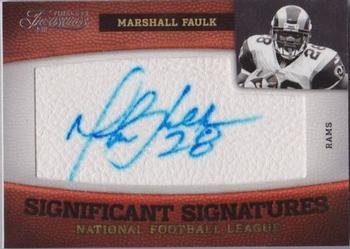 2011 Panini Timeless Treasures - Significant Signatures #15 Marshall Faulk Front