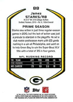 2011 Topps Prime #88 James Starks Back