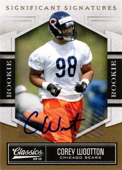 2010 Panini Classics - Significant Signatures Gold #124 Corey Wootton Front