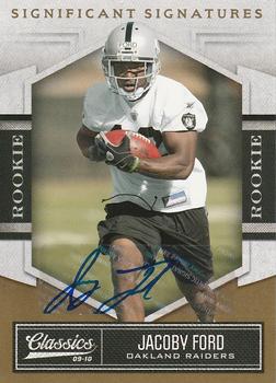 2010 Panini Classics - Significant Signatures Gold #146 Jacoby Ford Front