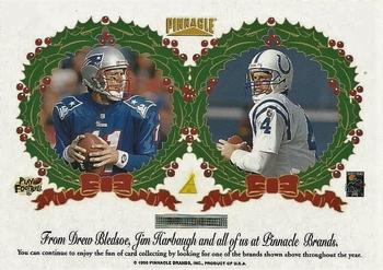 1996 NFL Properties Santa Claus #NNO Drew Bledsoe / Jim Harbaugh Back