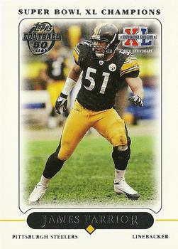 2006 Topps Pittsburgh Steelers Super Bowl XL Champions #4 James Farrior Front