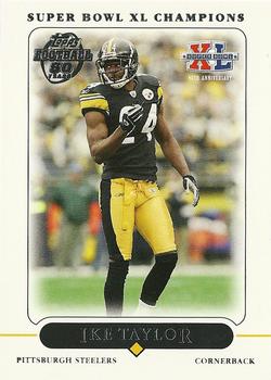 2006 Topps Pittsburgh Steelers Super Bowl XL Champions #14 Ike Taylor Front
