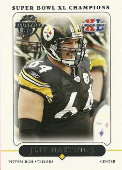 2006 Topps Pittsburgh Steelers Super Bowl XL Champions #15 Jeff Hartings Front