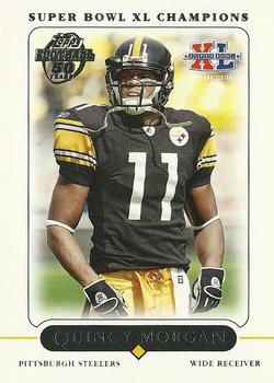 2006 Topps Pittsburgh Steelers Super Bowl XL Champions #17 Quincy Morgan Front