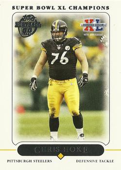 2006 Topps Pittsburgh Steelers Super Bowl XL Champions #35 Chris Hoke Front
