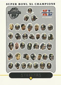 2006 Topps Pittsburgh Steelers Super Bowl XL Champions #39 Pittsburgh Steelers Team Front