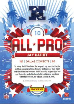 2010 Score - All Pro #10 Jay Ratliff Back