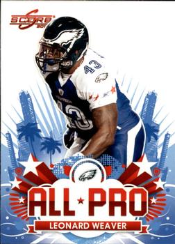 2010 Score - All Pro #4 Leonard Weaver Front