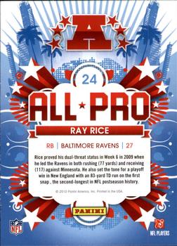 2010 Score - All Pro #24 Ray Rice Back