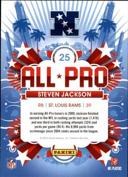 2010 Score - All Pro #25 Steven Jackson Back