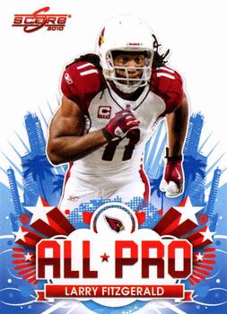 2010 Score - All Pro #27 Larry Fitzgerald Front