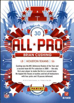 2010 Score - All Pro #30 Brian Cushing Back