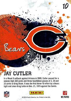 2010 Score - Franchise #10 Jay Cutler Back