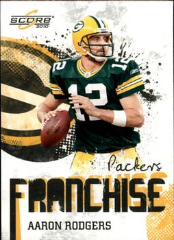 2010 Score - Franchise #14 Aaron Rodgers Front