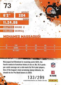 2010 Score - Gold Zone #73 Mohamed Massaquoi  Back
