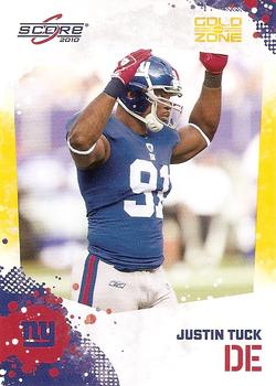 2010 Score - Gold Zone #194 Justin Tuck  Front