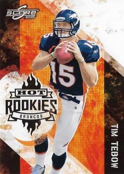 2010 Score - Hot Rookies #2 Tim Tebow Front